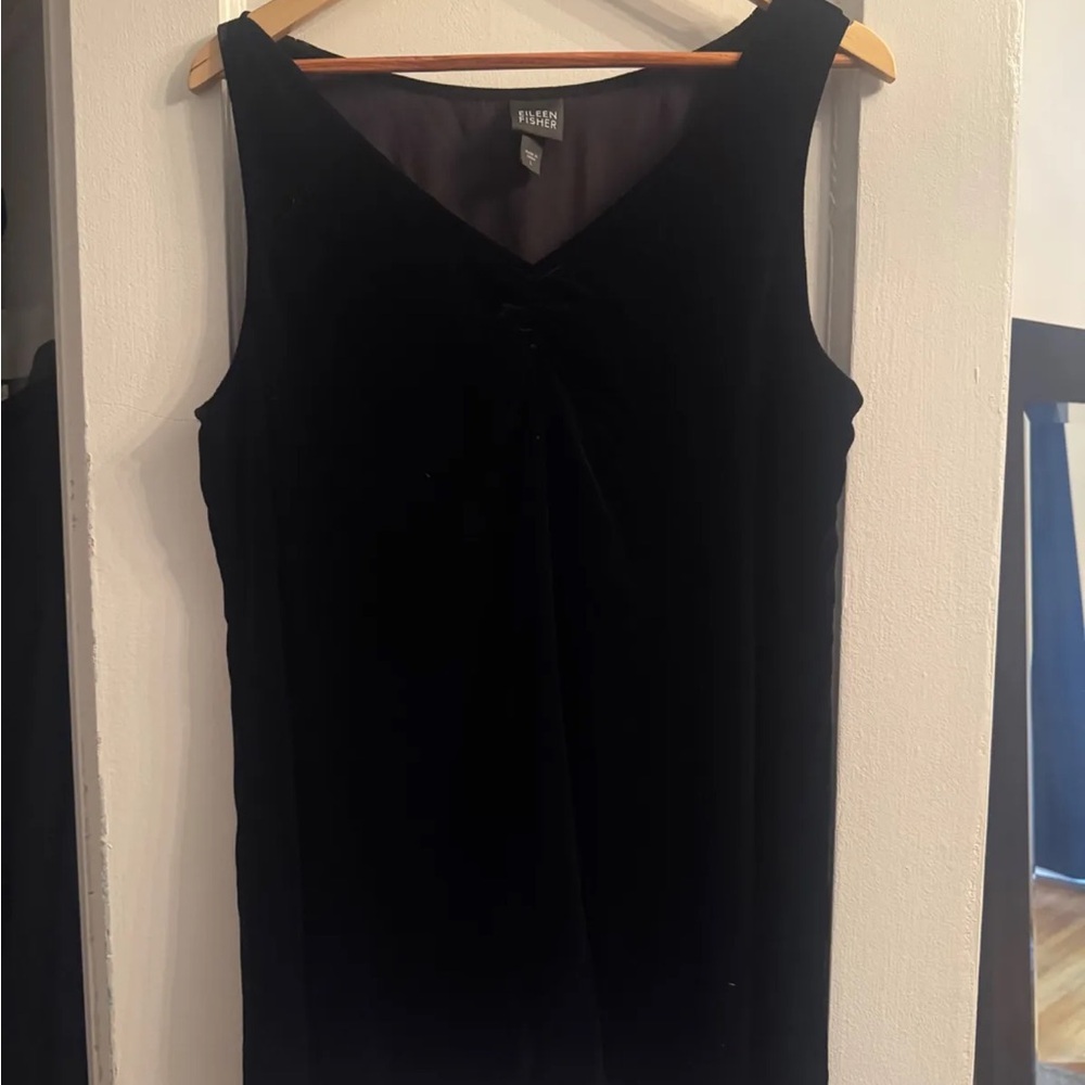 Eileen Fisher Black Velvet blouse